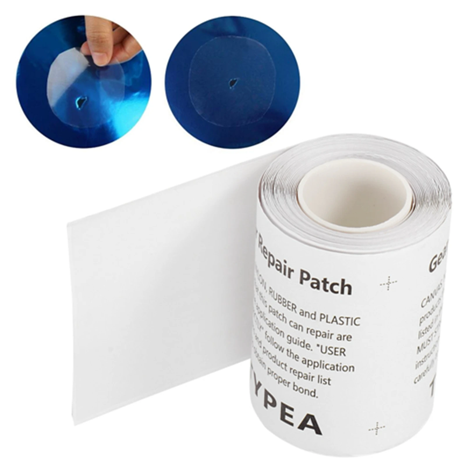 

E5 Waterproof TPU Sticker Patch Transparent Repair Stitch Tape for Inflatable Product Tent Backpack Swim Ring Repair Patch Badge
