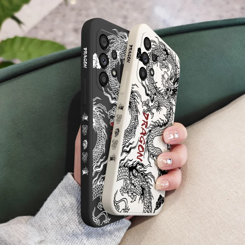 Devil Dragon Case For Samsung Galaxy A56 A36 A26 A73 A53 A33 A23 A13 A72 A52 A32 A22 A12  A71 A51 A31 A21S 4G 5G Cover