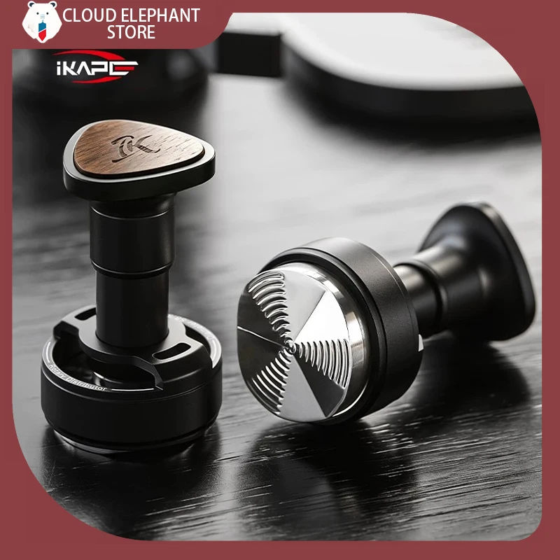 IKAPE All-in-One Coffee Distributor & Tamper-UniPress 2-in-1 Premium Espresso Tools Auto-Reset Self-leveling Barista Accessories