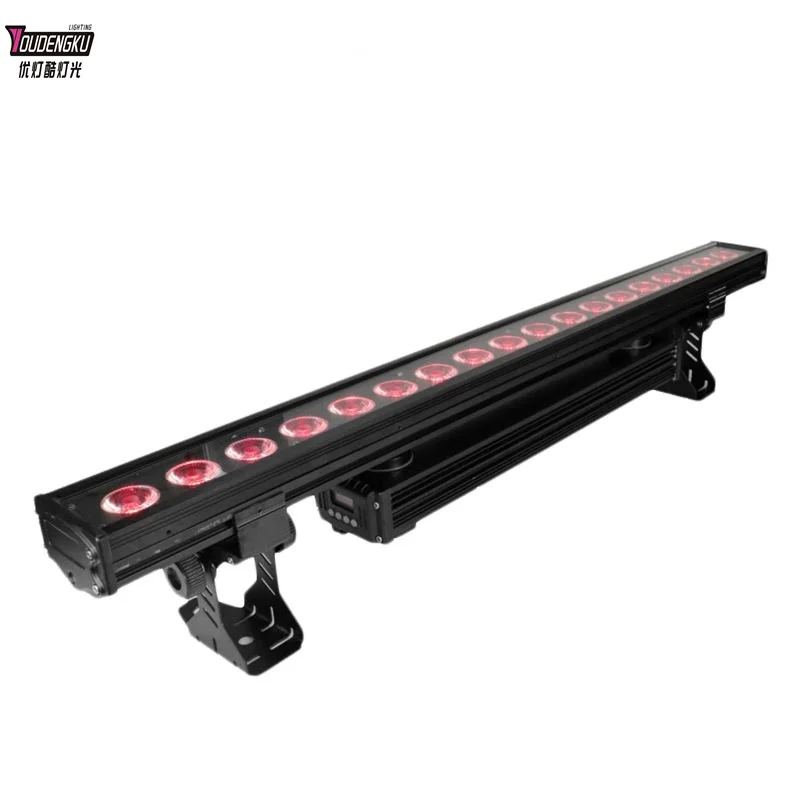 6 pieces  individually control Waterproof 18x18w rgbwa uv dmx wall washer led ight 6in1 outdoor led wall light