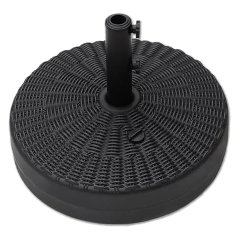 

C-Hopetree 88 lb Heavy Duty Water Fillable Round Base Stand Weight for Patio Outdoor Market Table Umbrella Black