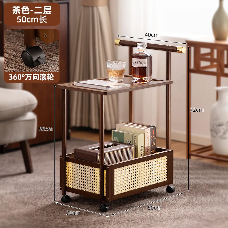 Movable Side Table Desk Coffee Table Living Room Furniture Small Tea Table Bed Nightstands Table Basse Muebles Mesa Plegable