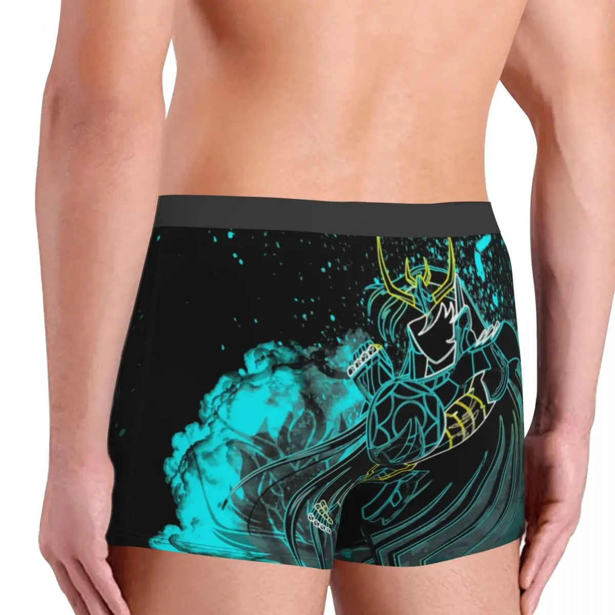 Custom Soul Of The Dragon Underwear Men Breathable Saint Seiya Knights of the Zodiac Boxer Briefs Shorts Panties Soft Underpants