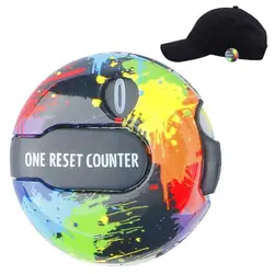 1Pc 3cm Golf ScoreStroke Counter With Hat Clip Portable One Touch Reset Clip On Hat/Glove Game Scoring Record Up To 12 Strokes