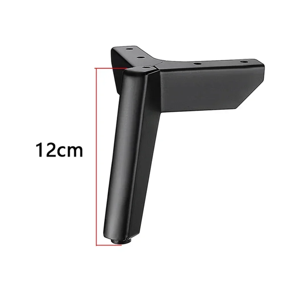 4pcs Metal Furniture Legs 8CM/10CM/12CM/15CM For Sofa Bed Cabinet Coffee Table Feet Chair Desk Foot Hardware Furniture Legs