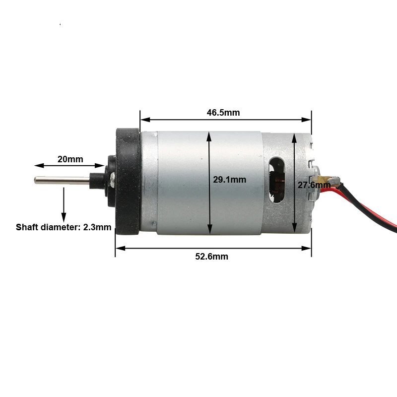 1PCS Underwater Thruster Micro 390 Motor with Wire Rubber Waterproof Gasket 5-12V Engine DIY for RC Bait Tug Boat Fishing Ship