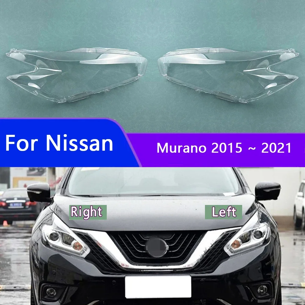 

Front Headlight Shell For Nissan Murano 2015 2016 2017 2019 2021 Headlamp Transparent Lampshade Cover Lens Plexiglass