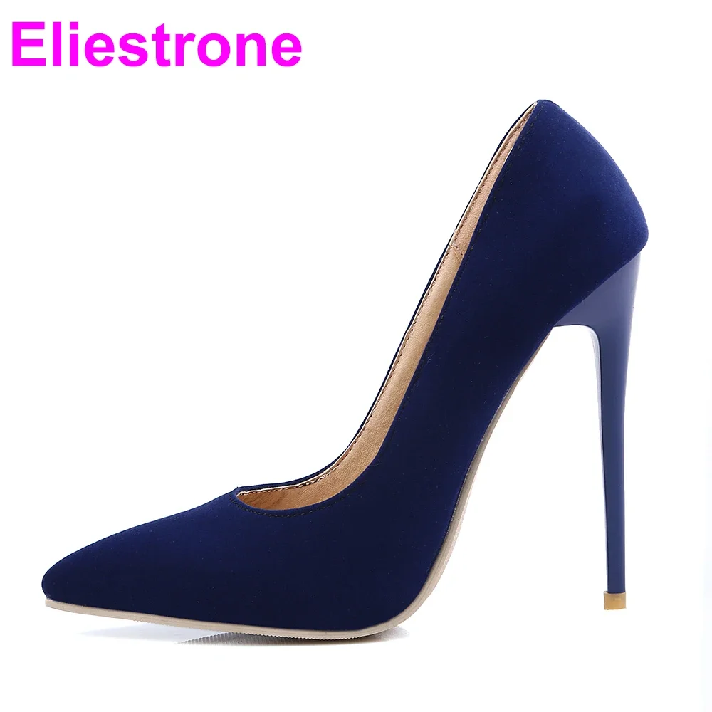 Brand New Sexy Blue Black Women Nude Bridal Pumps Lady Glossy Stiletto Shoes Supper High Heels MK112 Plus Big Size 10 12 43 47
