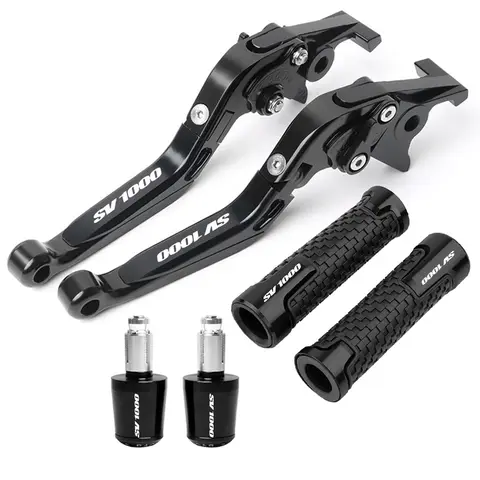 For SUZUKI SV1000 SV1000S SV 1000 S 2003 2004 2005 2006 2007 Motorcycle Adjustable Brake Clutch Levers Handlebar Hand Grips Ends