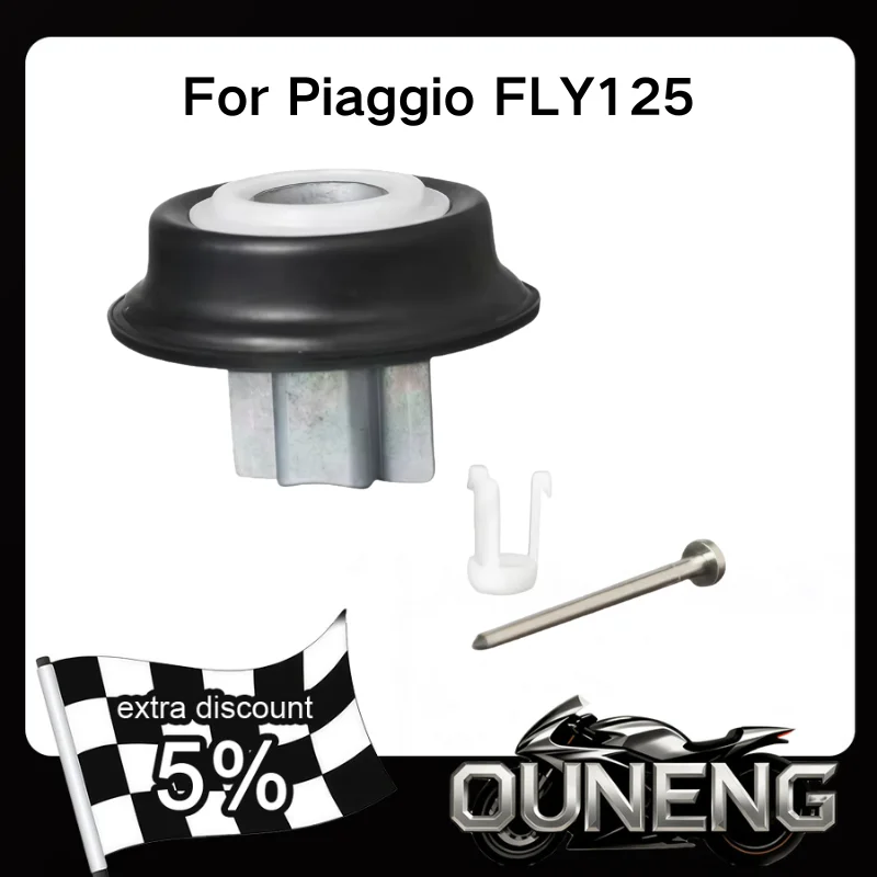 

For Piaggio FLY125 150rRAL Vespa LX LVX 125 150 125 Sportcity 125 150 200 Motorcycle Carburetor Vacuum Film Piston Repair Kit