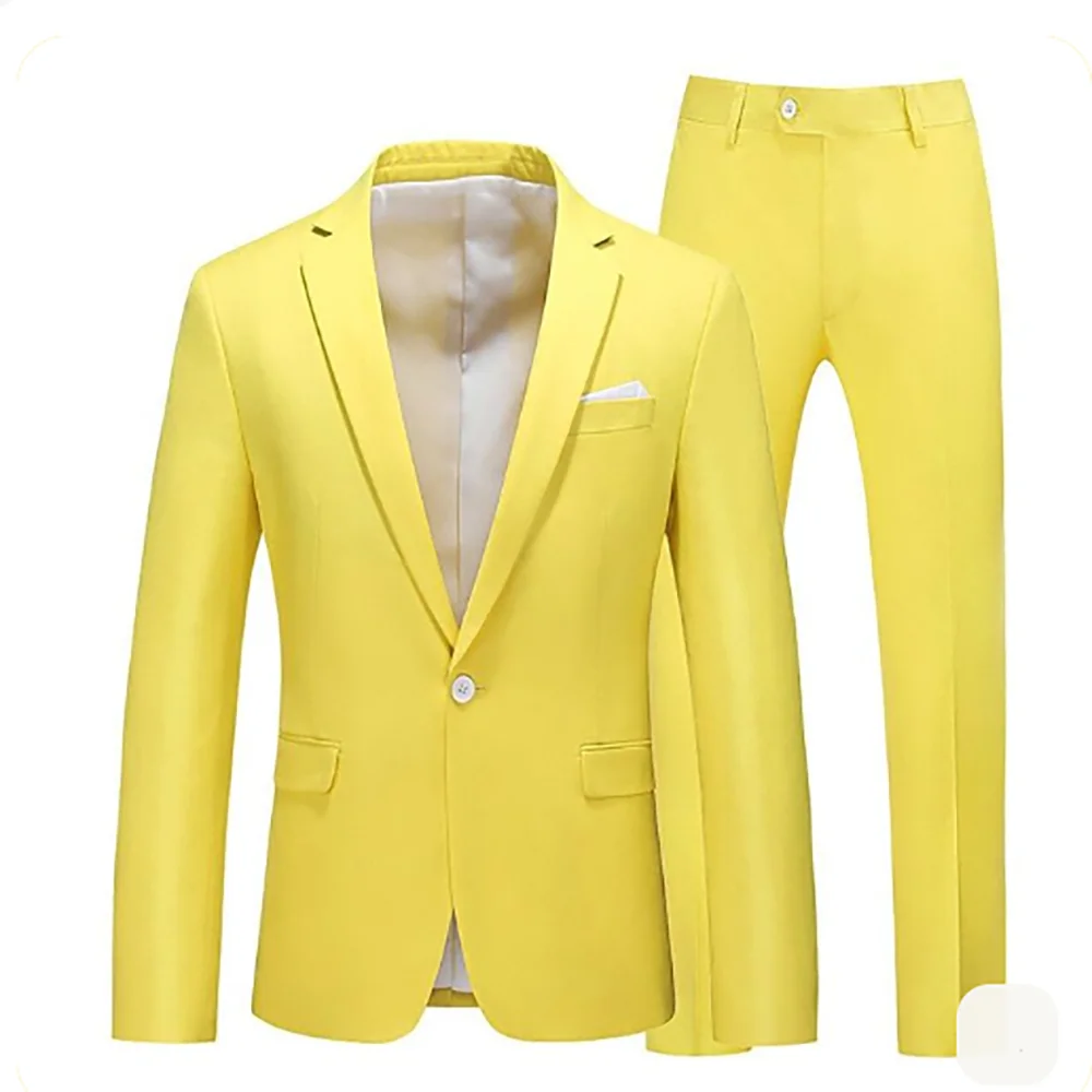 

Single Breasted One Button Peak Lapel Men's Suits 2 Piecs Blazer Pants Formal Occasion Work Commute Suit Set