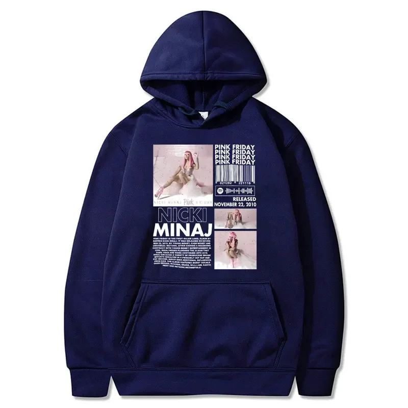 Awesome Rare Queen of Rap Nicki Minaj Pink Friday Cover Hoodie Men Women Hip Hop Fashion Hoodies Male Oversized Hoody Sweatshirt