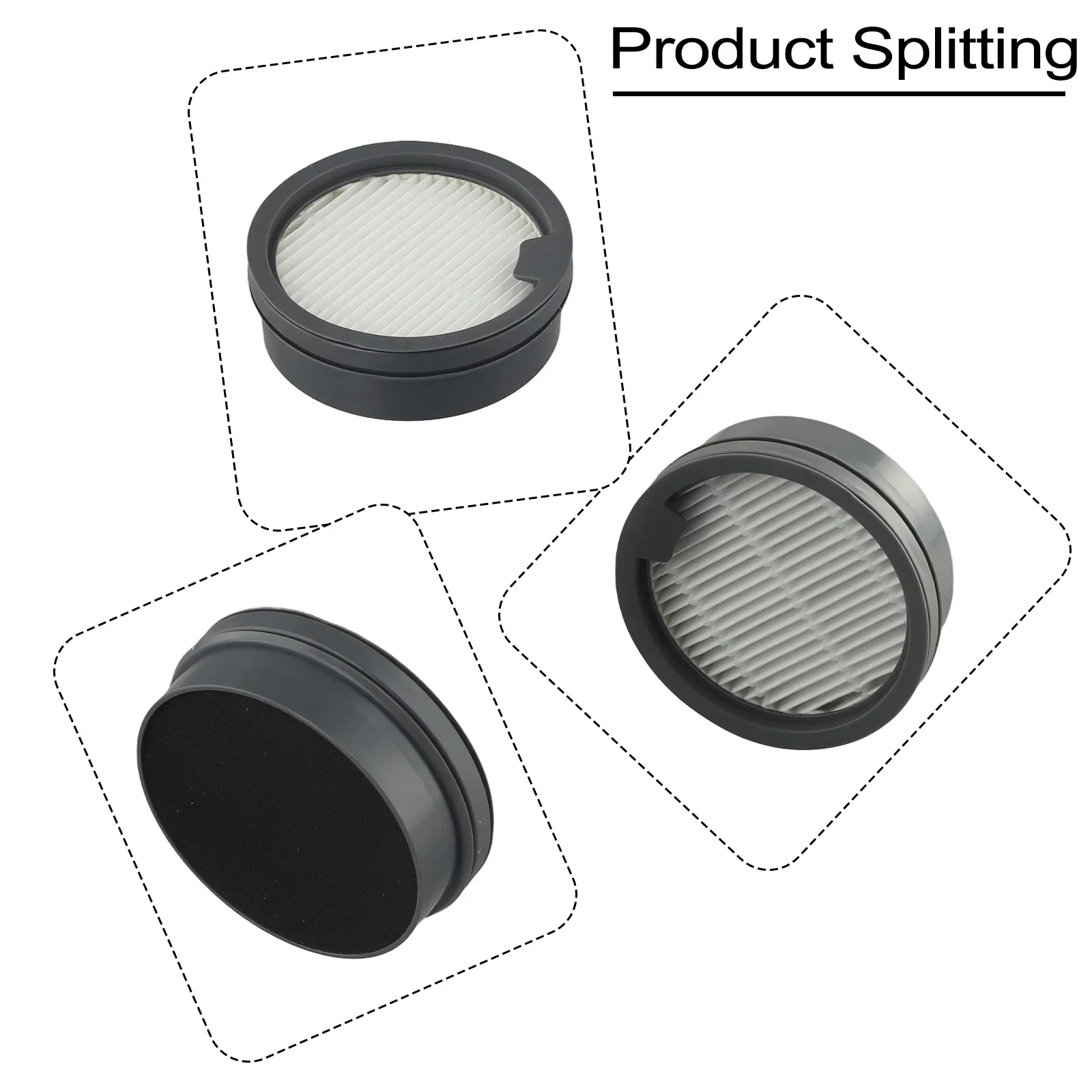 1/3 Pcs Reusable Filter Vacuum Cleaner Filter For Dreame/M12S/M13 Wireless Cleaner Filter Element Washable Filter