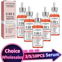 5 In 1 Hyaluronic Acid Face Serum Moisturizing Vitamin C collagen Lightning Facial Serum Shrink Pores Skin Care