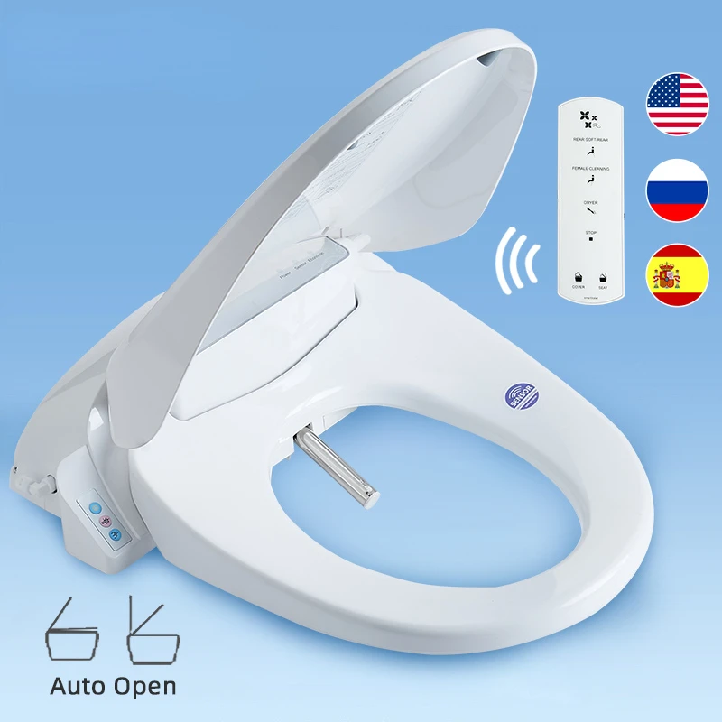 Automatic Open Toilet Seat Auto Open Cover Smart Toilet Seat Electronic Bidet Cover Clean Dry Seat Heating