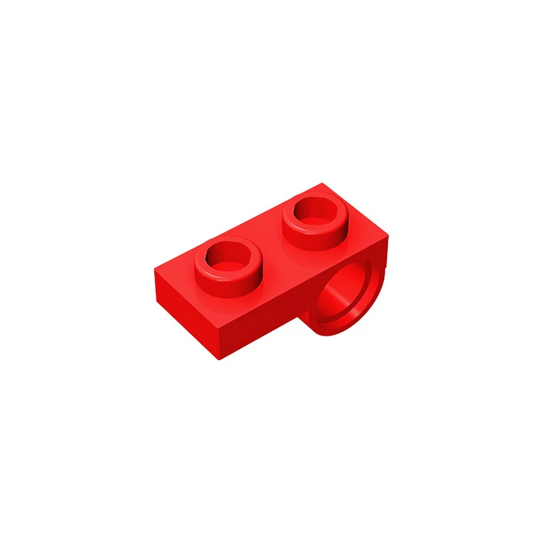 MOC PARTS GDS-854 Plate, Modified 1 x 2 with Pin Hole on Bottom compatible with lego 18677 28809 pieces of children's toys