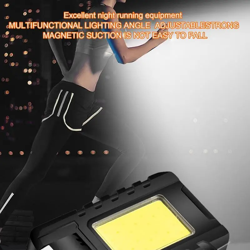 

Outdoor Night Running Lights High Visibility Running Gear With USB Charging Cable Rechargeable Clip On Hiking Gear Lamp