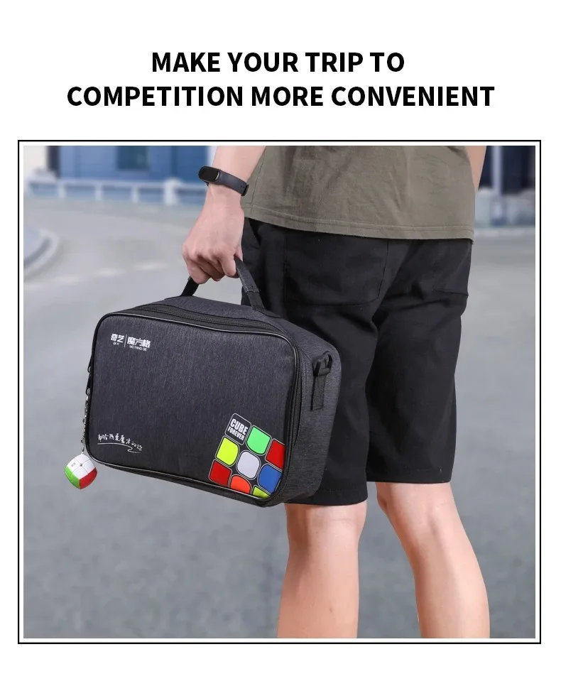 Qiyi Moyu Umhängetasche Professionelle Tasche Für 2x2 3x3x3 4x4 5x5 6x6 7x7 8x8 9x9 10x10 Magic Cube Handtasche Schulter Tasche Lagerung Tasche – Detail 7