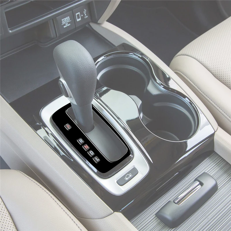 Gear Inner Frame Brand New ABS Gloss Black Stickers For Honda Ridgeline 2017 2018 2019 2020 Car Interior Accessories