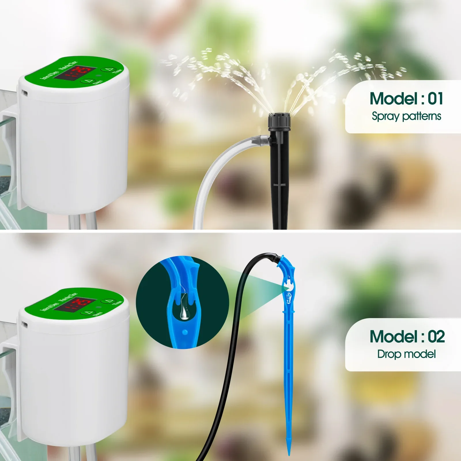 Pump Intelligent Drip Irrigation Water Pump Timer System Garden Watering Automatic Device Solar Energy Chargingpotted Plant view 4