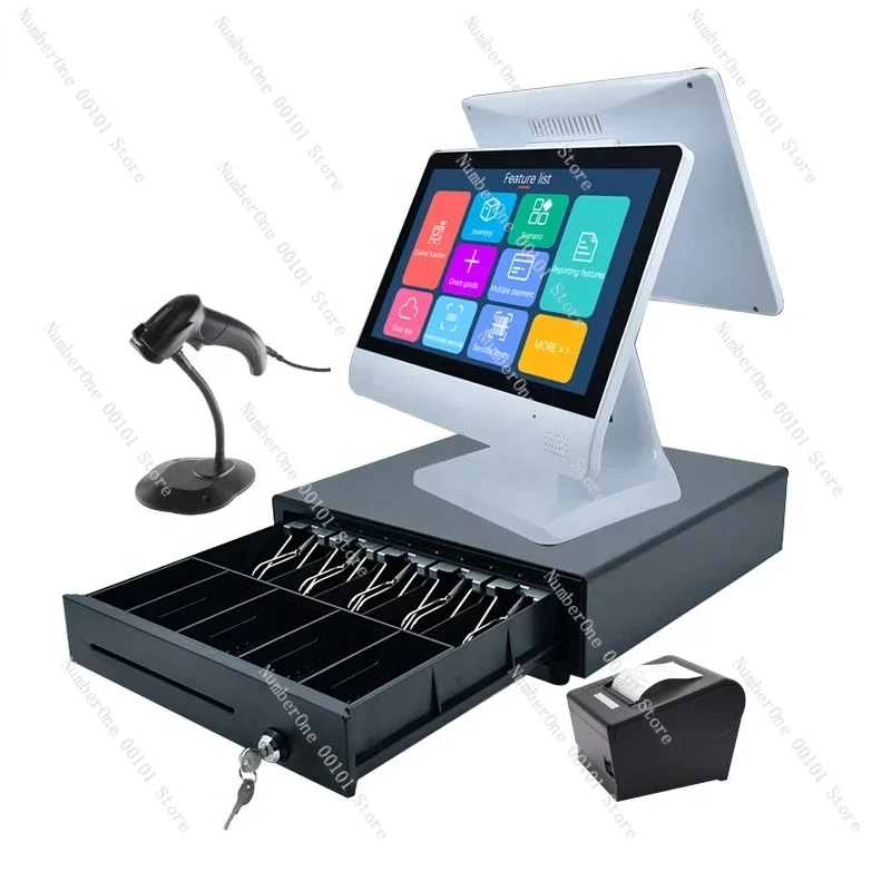 Pos System Retail Cash Register For Restaurant Supermarket Cashier Computer