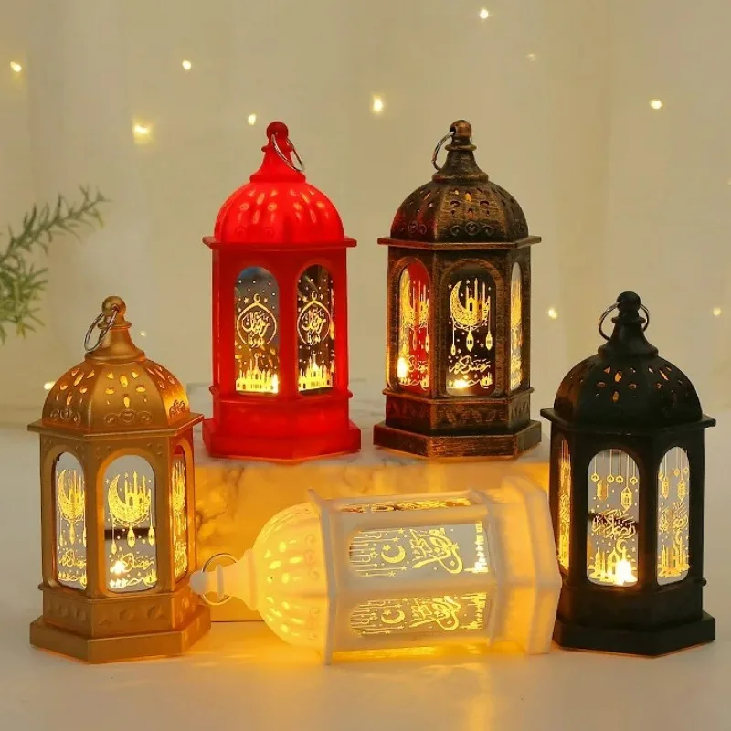 Lampu hias LED portabel Muslim, lampu LED dekorasi portabel, lampu Festival, dekorasi kamar tidur, rumah, lebaran, dan pernikahan