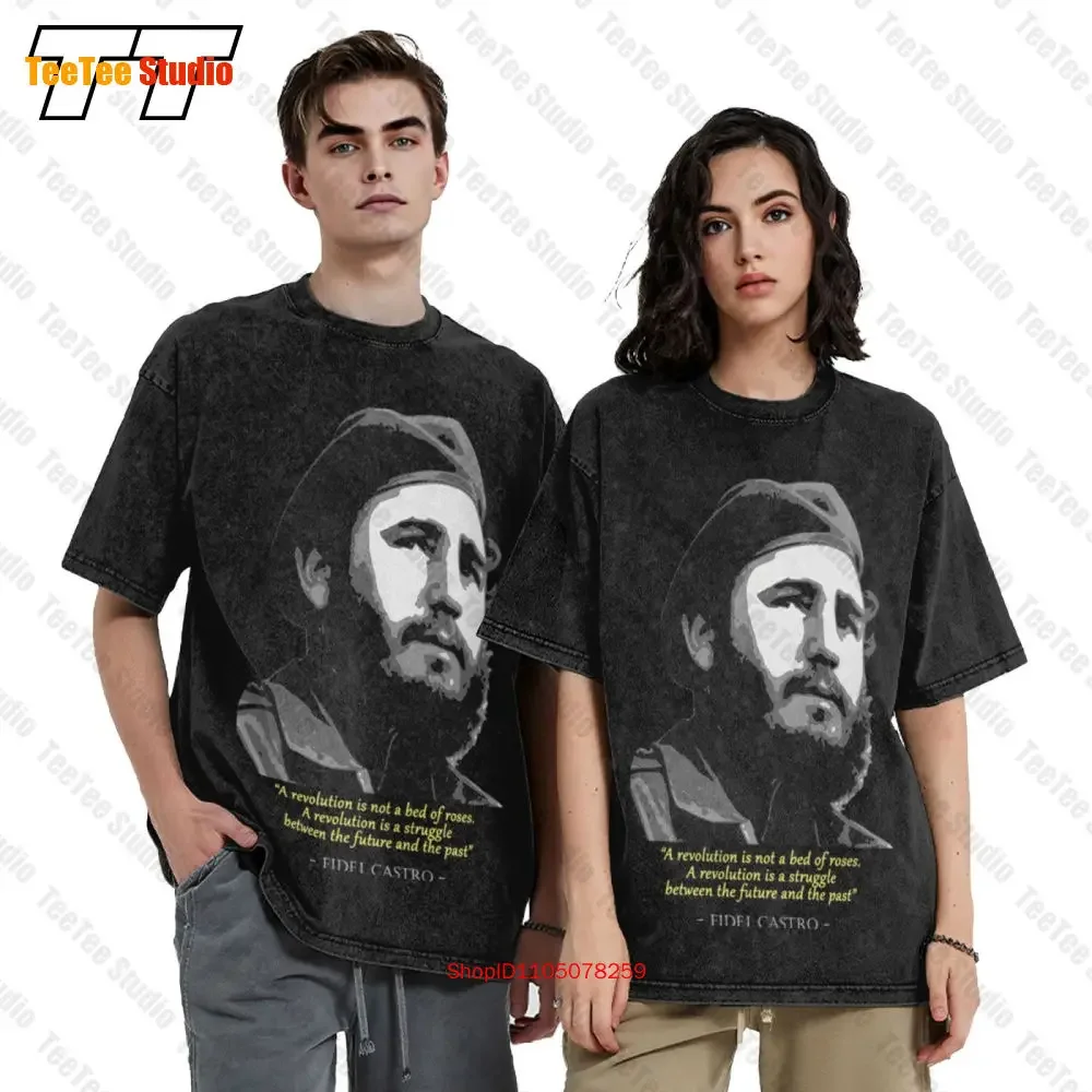 Fidel Castro Quote Vintage Oversized T-Shirt RP6D