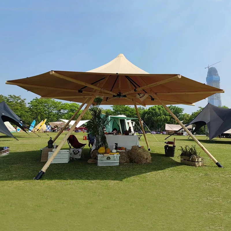 

Luxury Pyramid Style Teepee Tent - Professional Glamping Tipi Tent for Premium Outdoor Group Parties & Resort Camping Projects