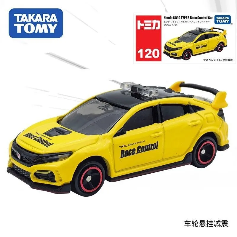 

TAKARA TOMY 1/64 Красно-белая коробка №120 Honda Civic Track Safety Car, коллекционная модель машинки из сплава для мальчиков