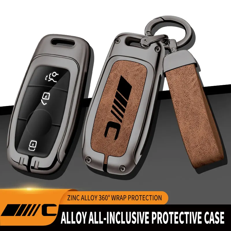 Zinc alloy car key cover for Mercedes C-Class remote protector Mercedes C300 C260 C200 C180 key cover car accessories