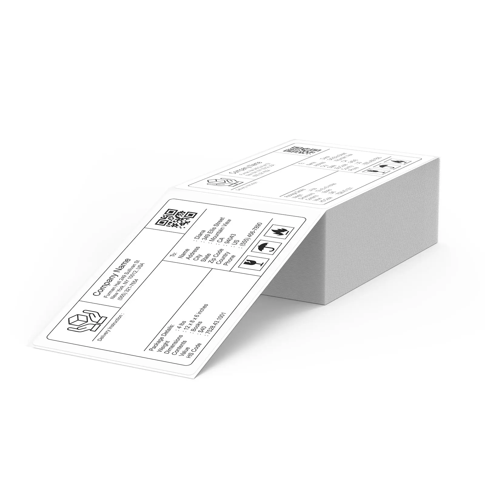 500-pcs-4x6-fan-fold-thermal-labels-for-shipping100x150-mm-white-ink-free-paper-strong-adhesive-upsfedexdhl-ready-ecommerce