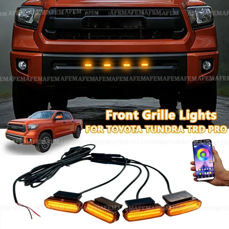 FOR TOYOTA TUNDRA TRD PRO LED Front Grille Light /Driving/Position Lights Car Daytime Running Light  Car LED Signal Lamps