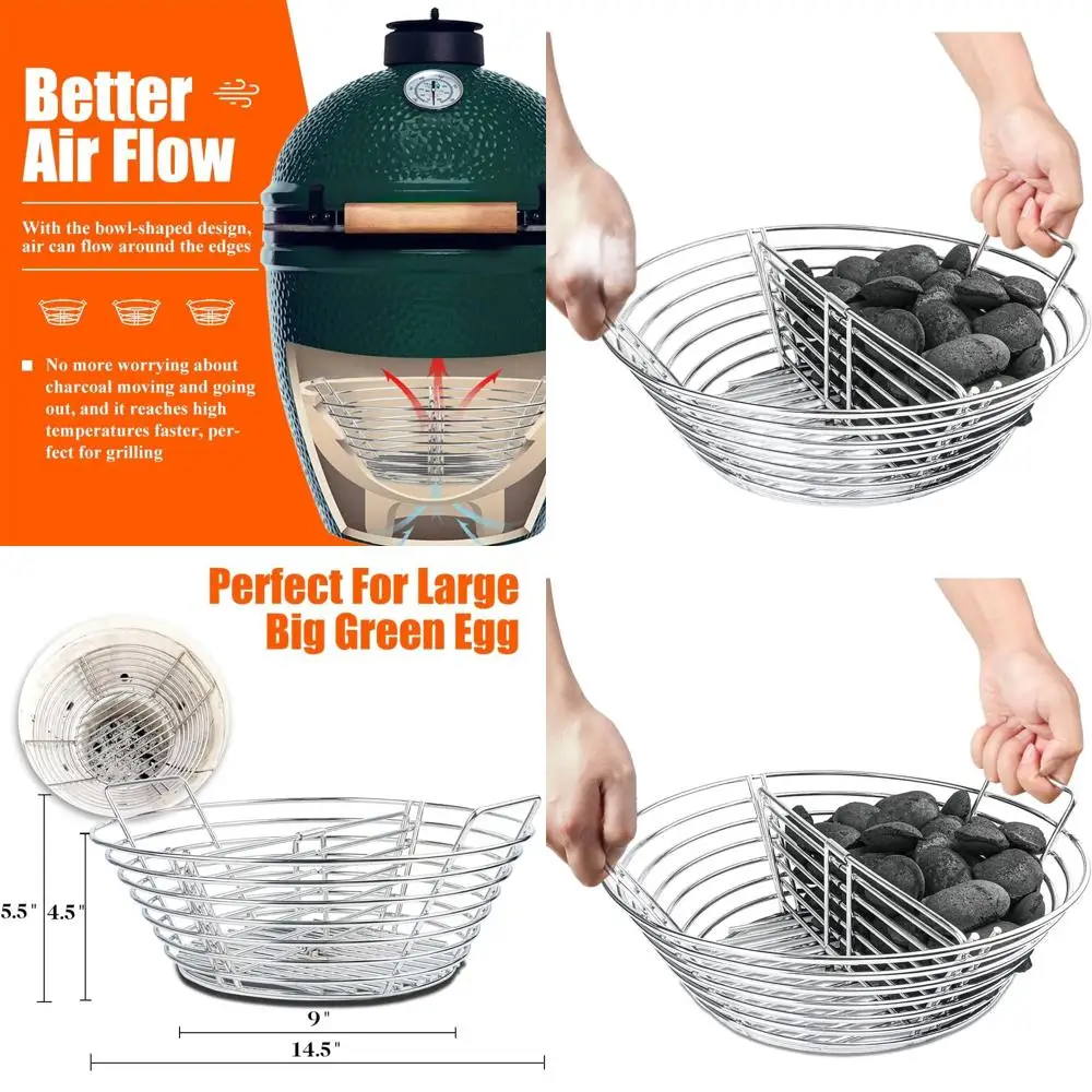 

Accessories for Large Charcoal Grills and Kamado Joe Classic with Divider