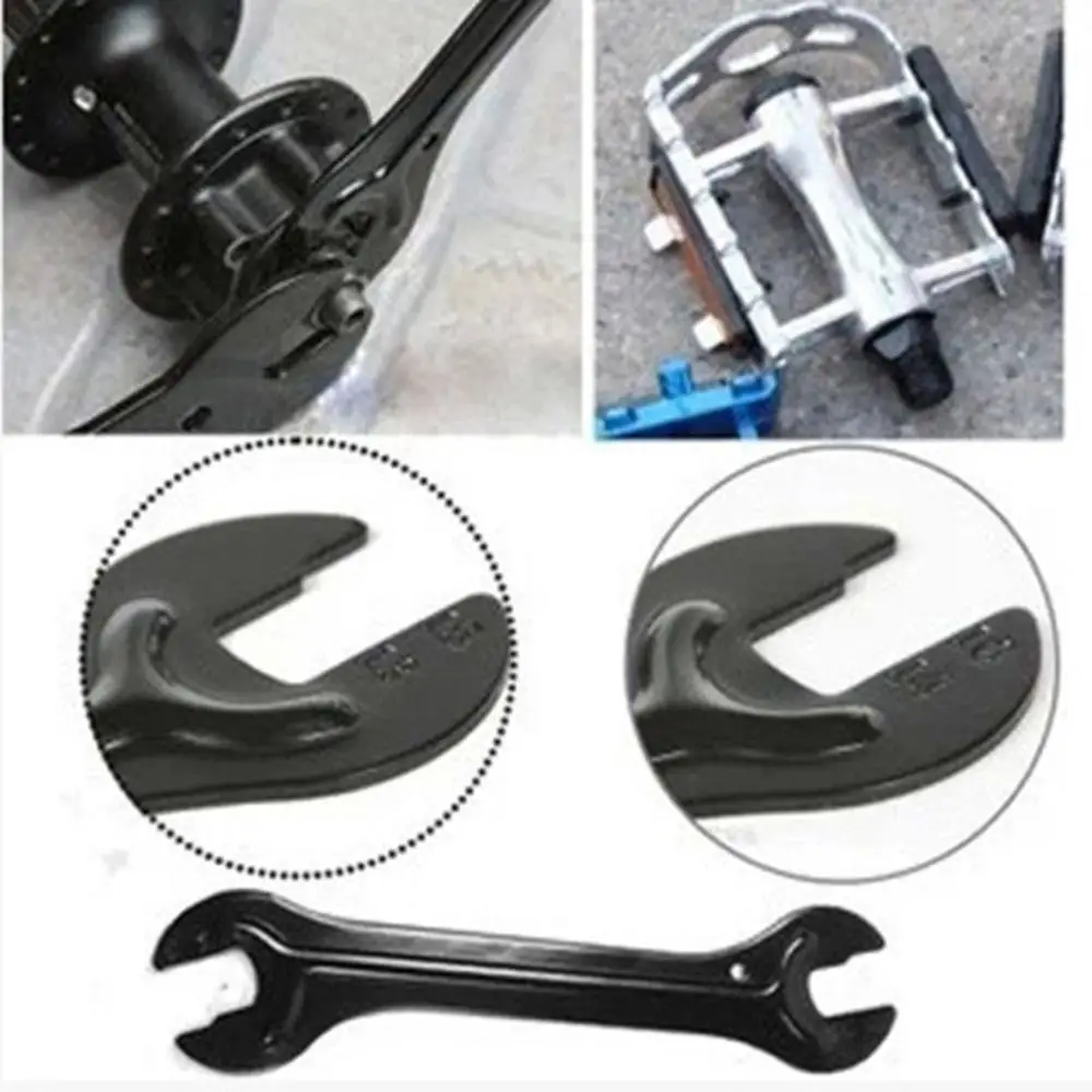 Portable Pedal Axle Combination Bicycle Cycling Hub Cone Spanner Head Open End Wrench Bike Repair Tool Wheel