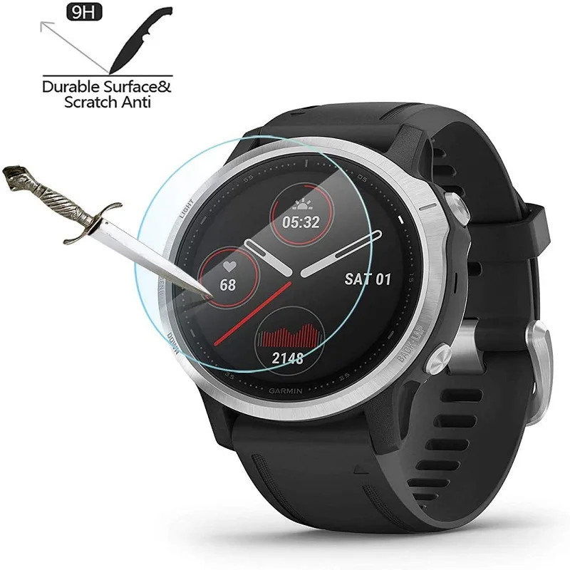 5 SZTUK Ochraniacz ekranu inteligentnego zegarka do Garmin Epix Gen 2 / Epix Pro Gen 2 47 mm 51 mm Szkło hartowane Folia ochronna zapobiegająca zarysowaniom