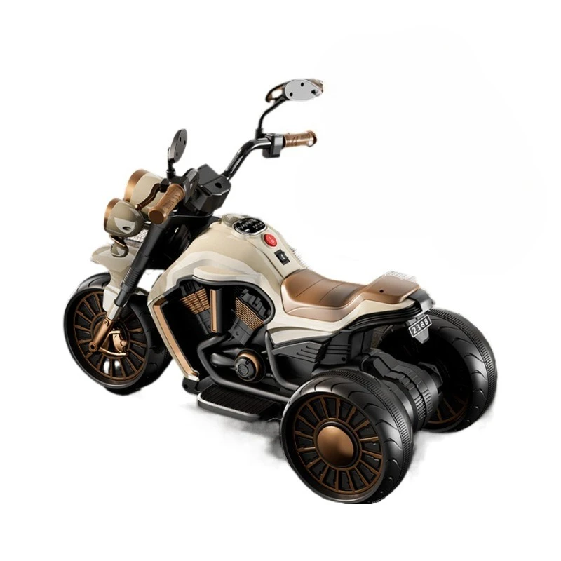 Trójkołowy elektryczny rower dla małych dzieci w wieku 1–6 lat Szerokie opony Konstrukcja uchwytu Zdalne sterowanie Akumulatorowy motocykl dla dzieci ‌