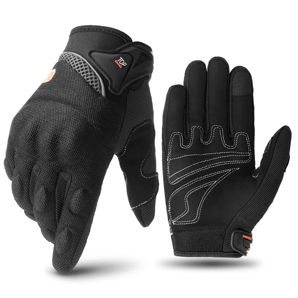 

Мотоциклетные перчатки, дышащие гоночные перчатки с полным пальцем, летние мотоциклетные перчатки для мотокросса с сенсорным экраном для мужчин и женщин