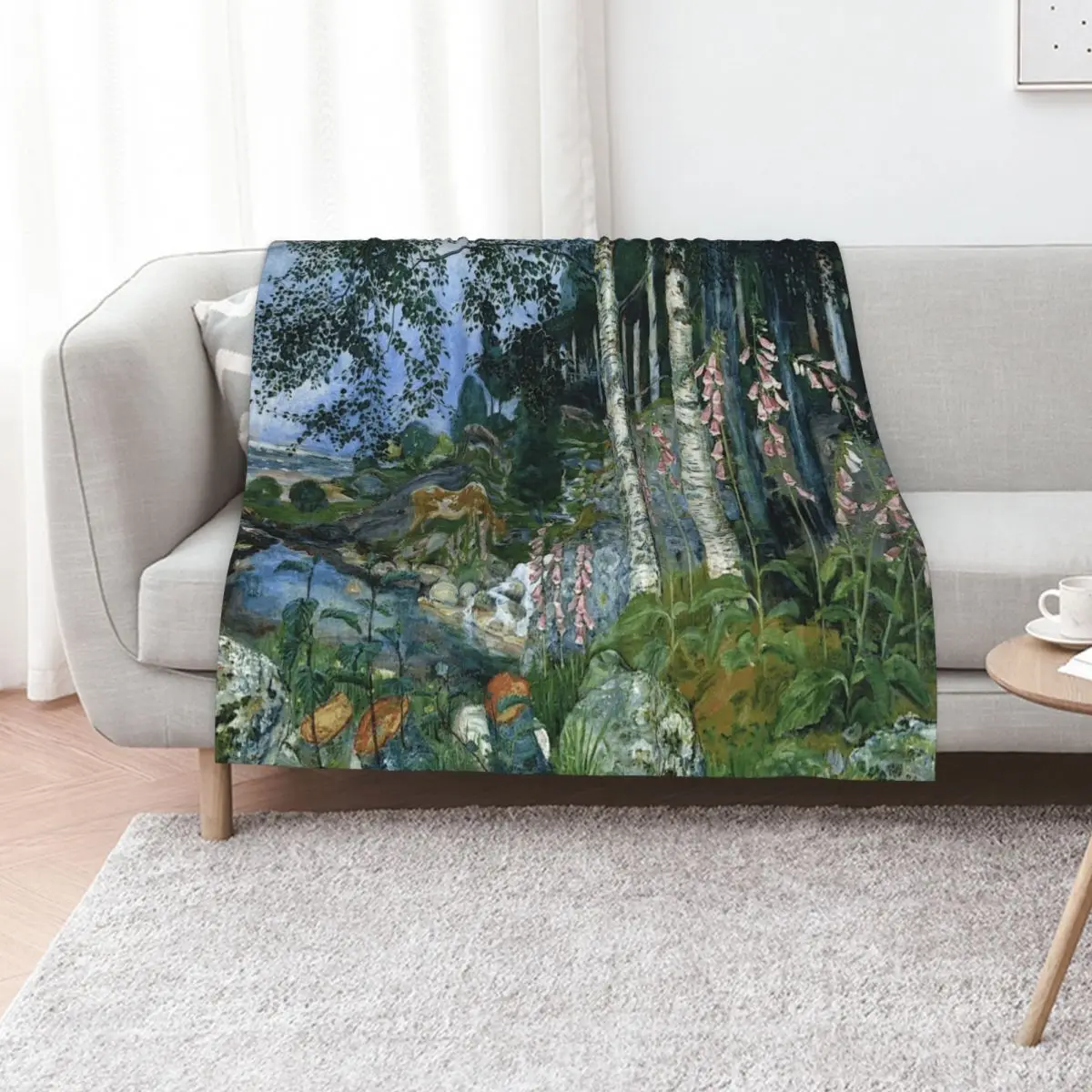 

Nikolai Astrup Throw Blanket Decorative Beds Sofa Quilt Flannel Custom Blankets