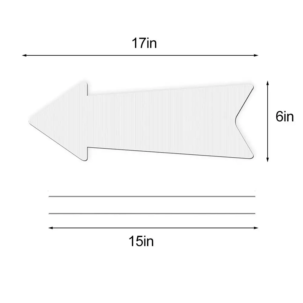 Garden Signs 17 X 6 Inches Blank Signboard Outdoor Message Board Easy Installation Metal And Plastic Construction For Garden