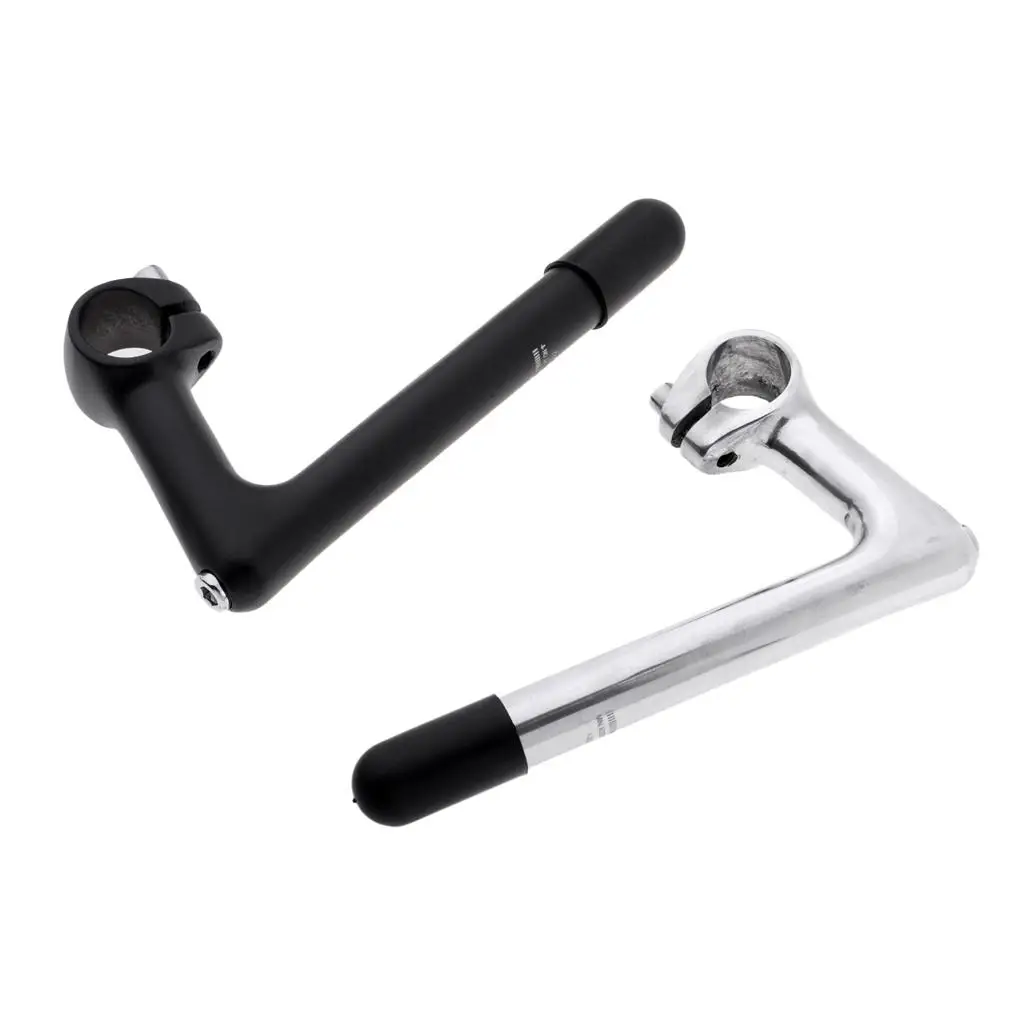 

Black Silver Bike Stem Adjustable Handlebar Clamp Bicycle Accessory for Mountain Classic and Road Bikes