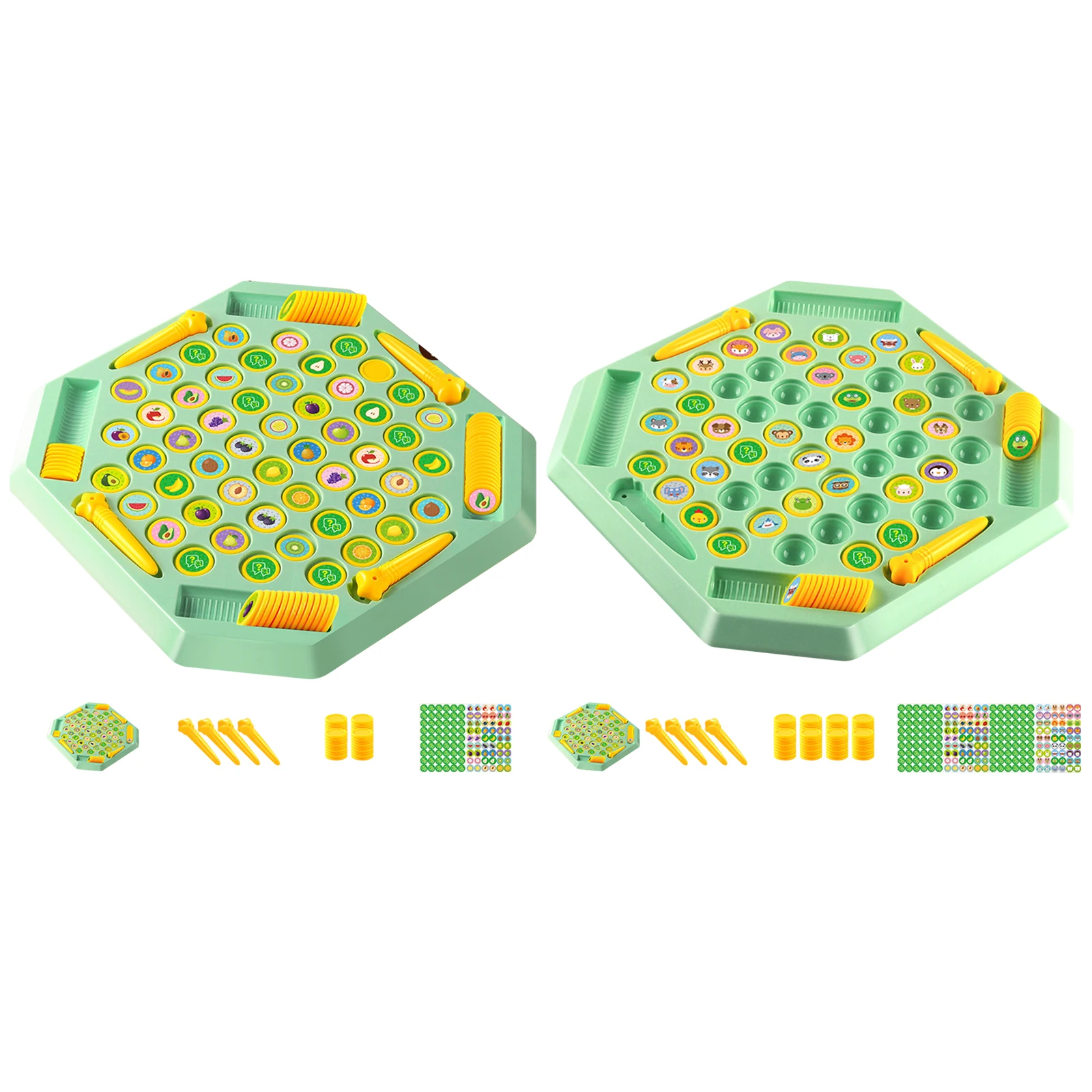 

Flip Chess Memory Game Fruit Animal Matching Chess Board Memory Flipping Chess for Kids Adults