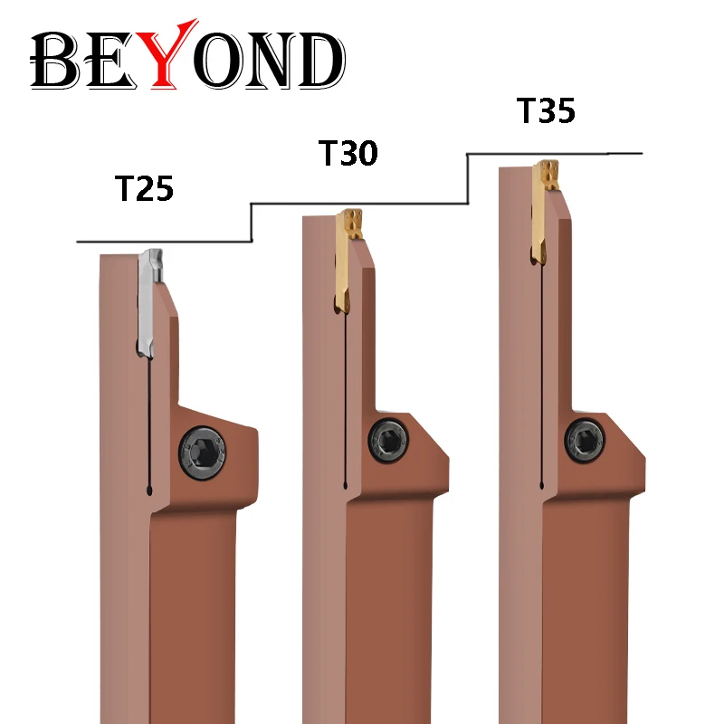 BEYOND MGEHR 1616 Lengthened Cutting Edge MGEHR2020 MGEHR2525 3mm 4mm 5mm Spring Steel Turning Tool Holder Shockproof CNC Shank