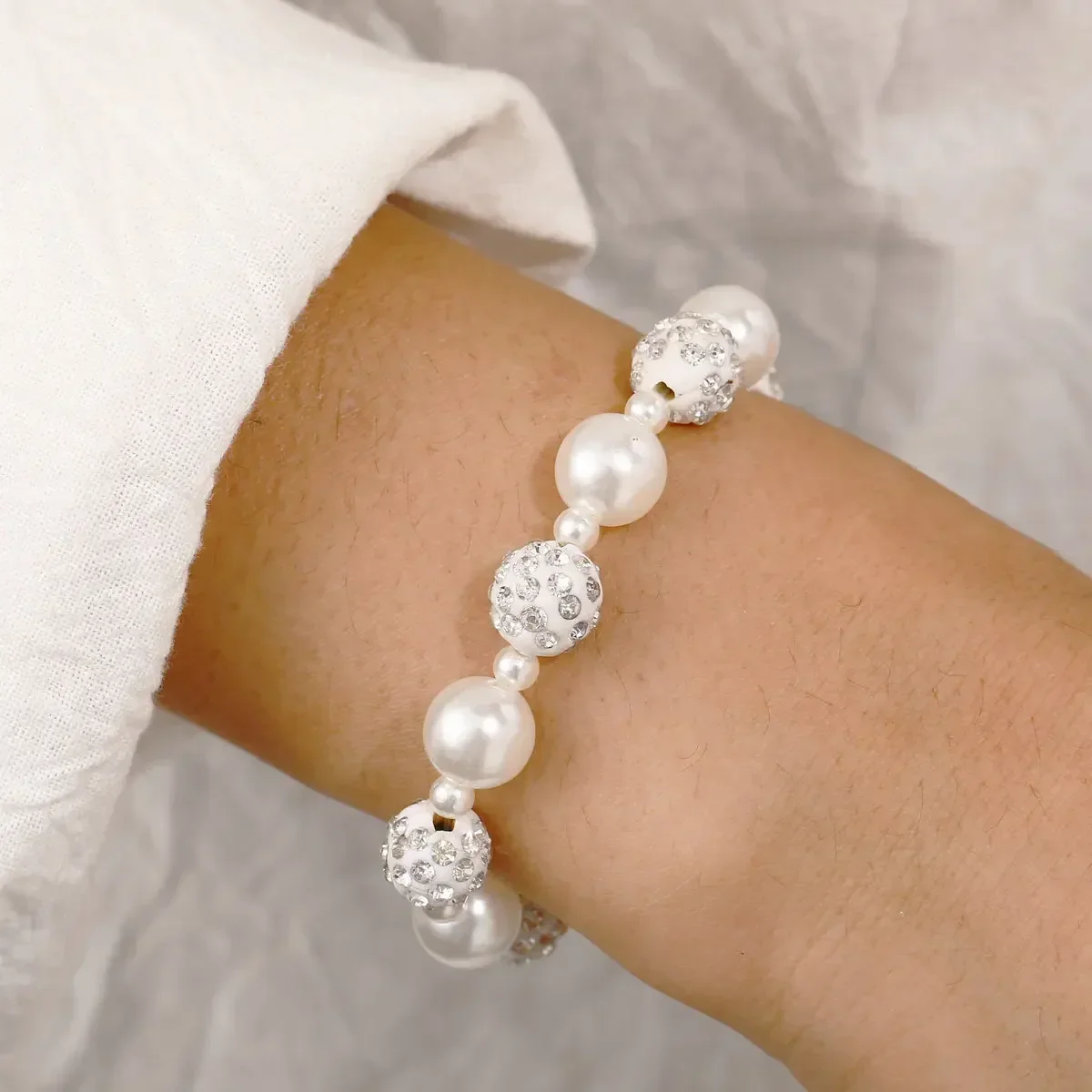 Delysia King  White pearl bracelet