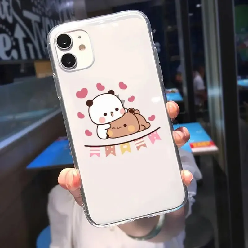 حافظة لهاتف آيفون 15 14 13 12 11 Pro Max 14 Plus X Xs Max XR SE 2020 8 7 Plus غطاء شفاف ناعم