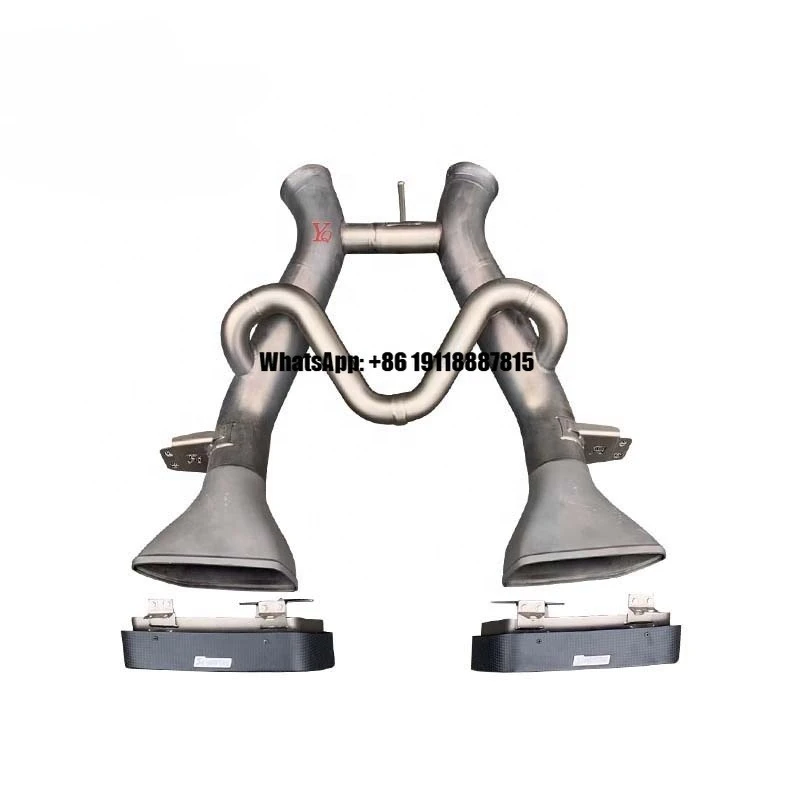 

Оригинальная задняя спортивная выхлопная система с прямыми трубами и глушителем для McLaren 650S 2016 OEM 11H0324CP 11H0381CP 11H0304CP 11H0380CP