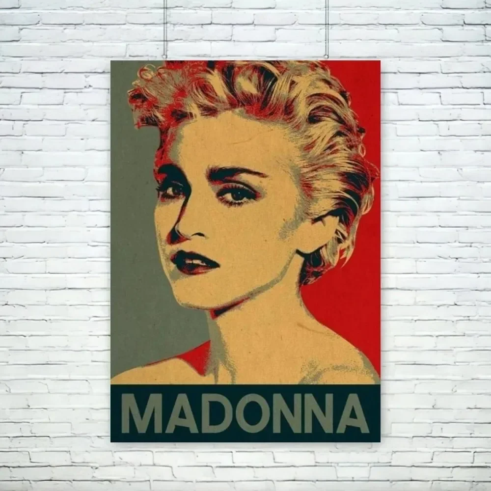 صور حائط للمغني من Madonna لغرفة المعيشة ، ديكور غرفة الخريف ، لوحة قماشية
