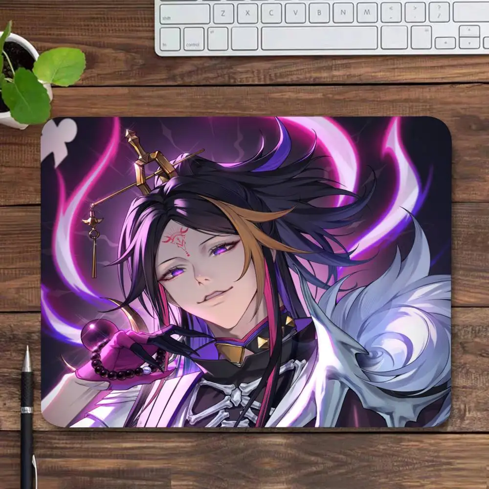 Anime Virtual Idol Yamino Shu Mousepad Small LockEdge Mouse Pad For Gamers Computer Desk Pad Rectangular Anti-slip Rubber