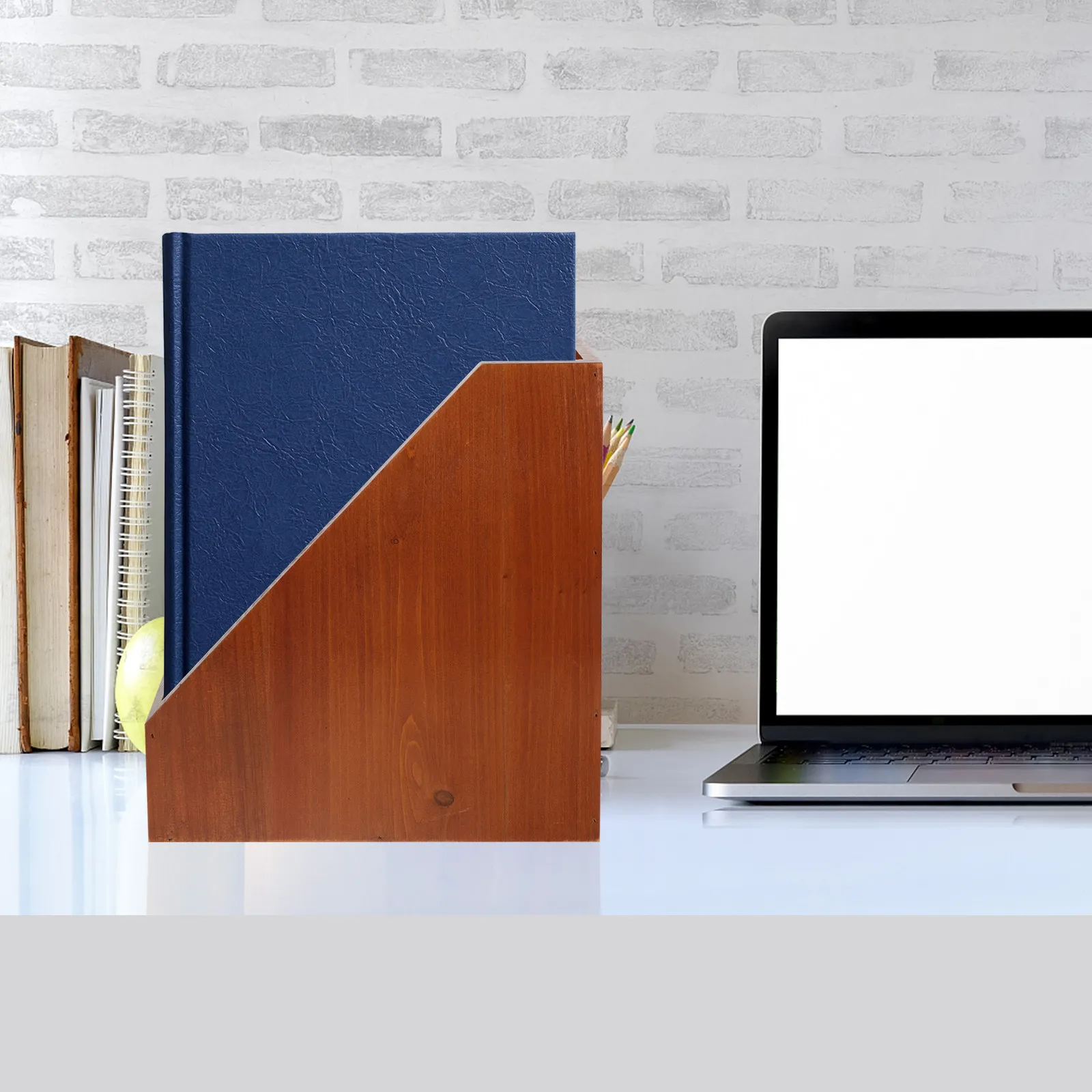 

Настольный органайзер из дерева, большой вместительный контейнер для хранения на рабочем столе, для дома и офиса