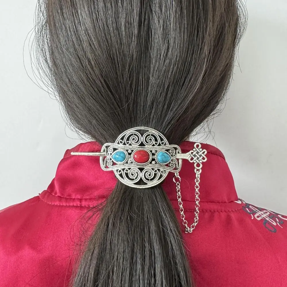 

Ethnic Style Retro Hairpin New Chinese Style Hanfu Headwear Hair Sticks for Long Hair Ancient Style Alloy Hair Accessories Girl