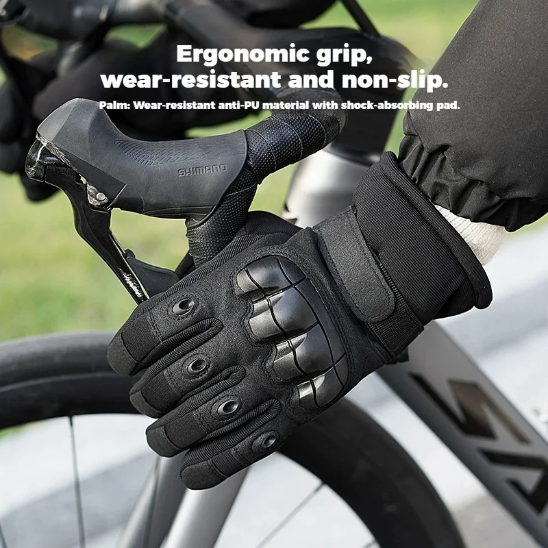 

Winter Cycling Gloves For Men And Women All-Finger Motorcycle Electric Bike And Bicycle Cycling Equipment Motorcycle Street Gear
